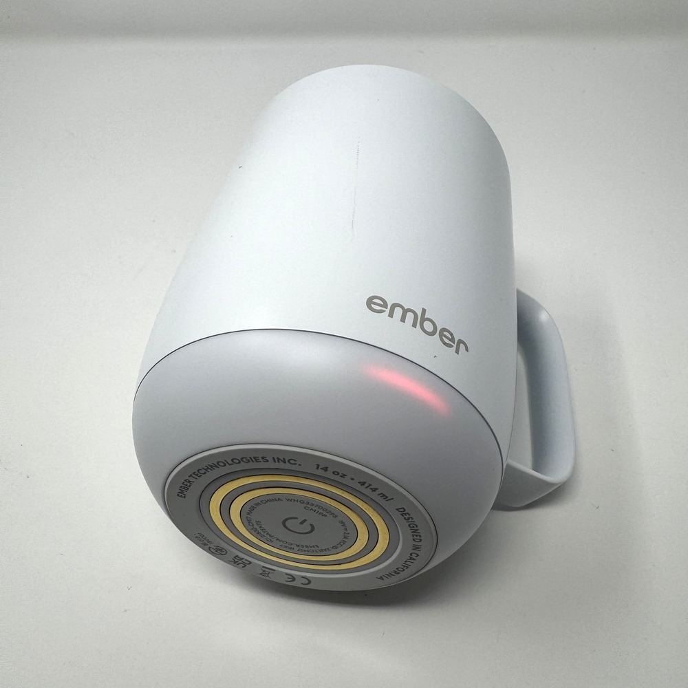 Ember Mug 2 Smart Temperature Control Mug 14oz White Set Charger Power Adapter - Picture 6 of 12